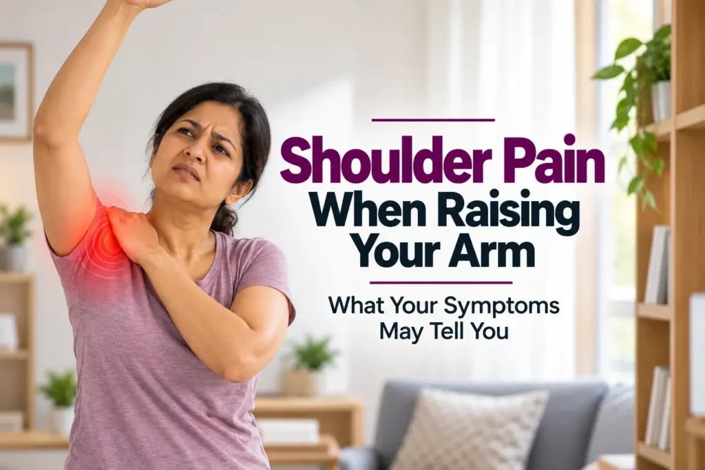 shoulder pain when raising arm